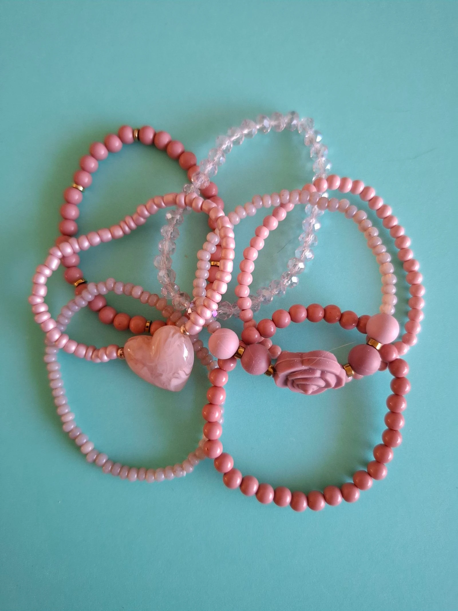 Old pink bracelet set – photo 2